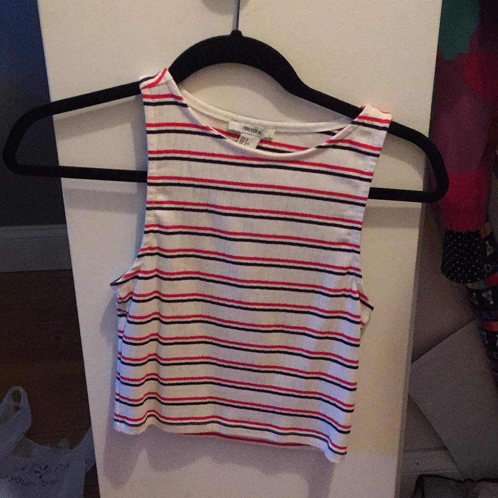 Super Cute red, white, and blue tank